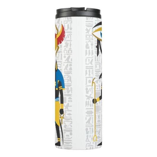 Ägyptische Symbole Thermosbecher (Rückseite)