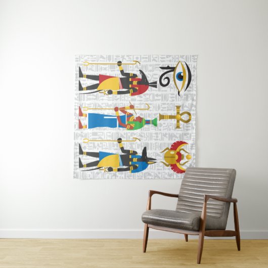 Ägyptische Symbole Wandteppich (Beispiel (Horizontal))