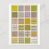 Ägyptische Textil- und Fliesendesigns Vintag Postkarte (Vorderseite)