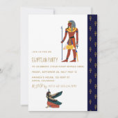 Ägyptische Themed Party Einladung (Vorderseite)