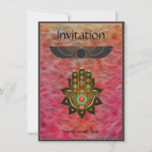 Ägyptische Themed-Party Einladung-Flachkarte (Vorderseite)