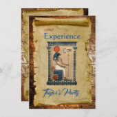 Ägyptische Themed-Party Einladung-Flachkarte (Vorne/Hinten)