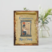 Ägyptische Themed-Party Einladung-Flachkarte (Stehend Vorderseite)