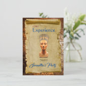 Ägyptische Themed-Party Einladung-Flachkarte (Stehend Vorderseite)