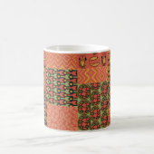 Ägyptische Tribal-Faux-Patchwork-Kaffeetasse Kaffeetasse (Mittel)