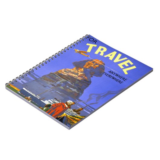 Ägyptische Vintage Reiseplakat Neu Notizblock (Linke Seite)