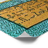 Ägyptische Wall-Kunst Poster (Ecke)