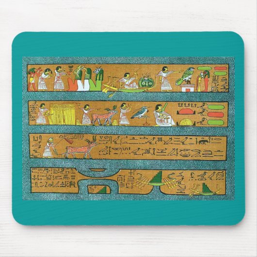 Ägyptische Wand-Kunst Mousepad (Vorne)