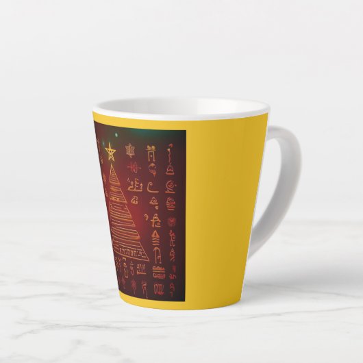 Ägyptische WeihnachtsHieroglyphen 1 Milchtasse (Rechte Ecke)