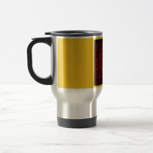 Ägyptische WeihnachtsHieroglyphen 1 Reisebecher (Links)