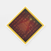 Ägyptische WeihnachtsHieroglyphen 1 Serviette (Ecke)