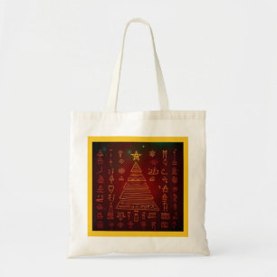 Ägyptische WeihnachtsHieroglyphen 1 Tragetasche