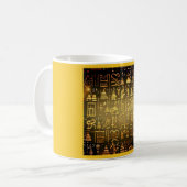 Ägyptische WeihnachtsHieroglyphen 2 Kaffeetasse (Vorderseite Links)