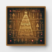 Ägyptische WeihnachtsHieroglyphen 3 Fotoplatte (Vorderseite)