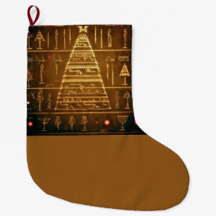 Ägyptische WeihnachtsHieroglyphen 3 Großer Weihnachtsstrumpf