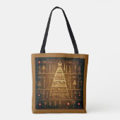 Ägyptische WeihnachtsHieroglyphen 3 Tasche (Rückseite)