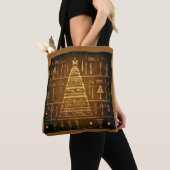 Ägyptische WeihnachtsHieroglyphen 3 Tasche (Von Nahem)