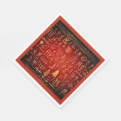 Ägyptische WeihnachtsHieroglyphen 4 Serviette (Ecke)