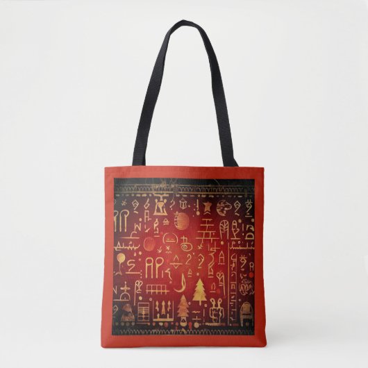 Ägyptische WeihnachtsHieroglyphen 4 Tasche (Vorderseite)