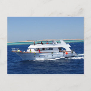 Ägyptische Yacht Hams mit Touristen Postkarte