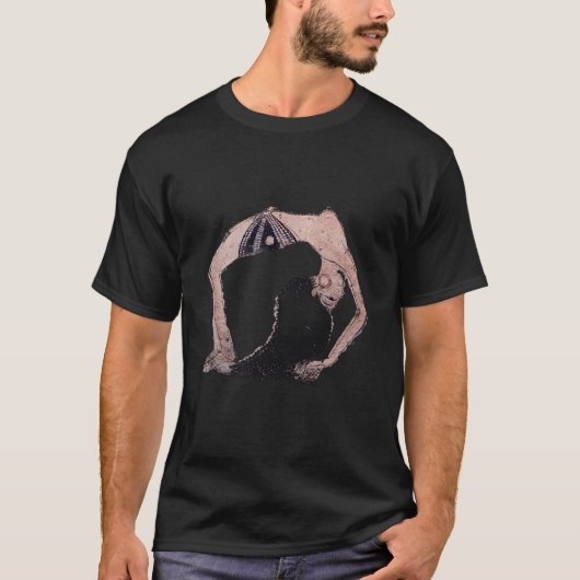 Ägyptische Yoga-Pose T-Shirt (Vorderseite)