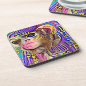 Ägyptischer Affe Getränkeuntersetzer (Linke Seite)