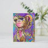Ägyptischer Affe Jigsaw Postkarte (Stehend Vorderseite)