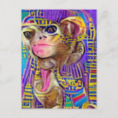 Ägyptischer Affe Postkarte (Vorderseite)
