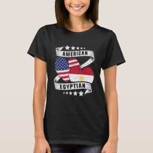 Ägyptischer Amerikaner Halb-ägyptischer Halbamerik T-Shirt