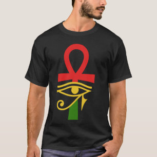 Ägyptischer Ancient Ägyptens Ankh Eye of Horus Kem T-Shirt