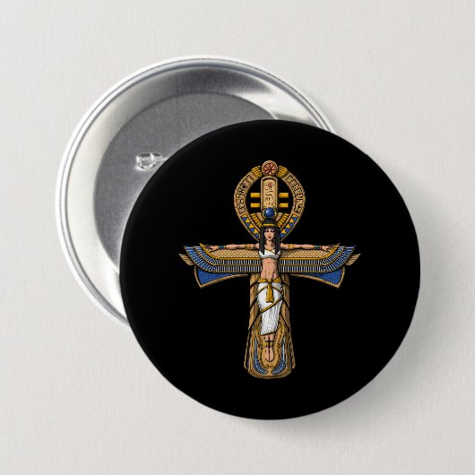 Ägyptischer Ankh Button (Vorne & Hinten)