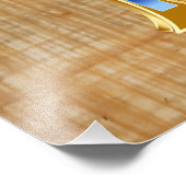 Ägyptischer Ankh - Gold und Blue Design Fotodruck (Ecke)