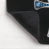 Ägyptischer Ankh mit Aquamarine Mousepad (Ecke)