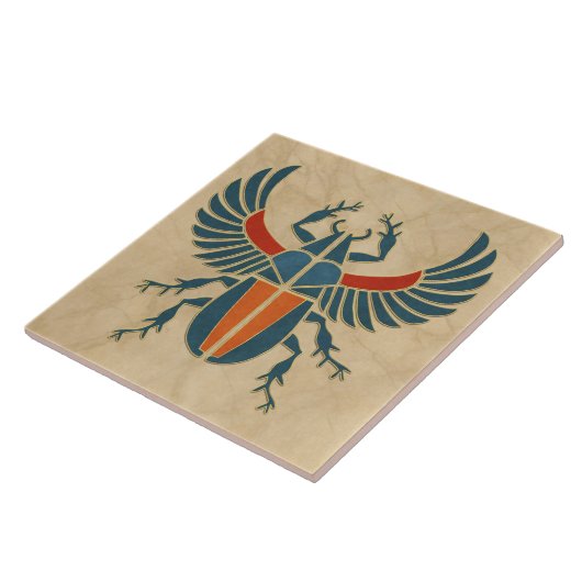 Ägyptischer Art Deco Scarab Käfer Fliese (Seite)