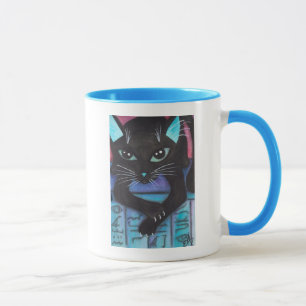 Ägyptischer Bast-schwarze Katze Tasse