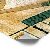 Ägyptischer Beerdigungspapyrus Poster (Ecke)