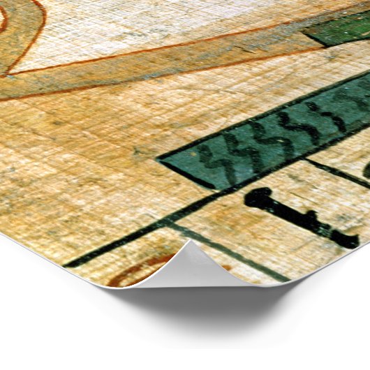 Ägyptischer Beerdigungspapyrus Poster (Ecke)