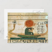 Ägyptischer Beerdigungspapyrus Postkarte (Vorne/Hinten)