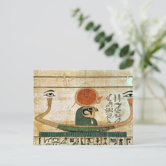 Ägyptischer Beerdigungspapyrus Postkarte (Stehend Vorderseite)