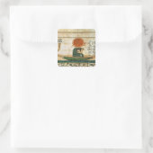 Ägyptischer Beerdigungspapyrus Quadratischer Aufkleber (Tasche)