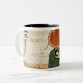 Ägyptischer Begräbnispapyrus Zweifarbige Tasse (Vorderseite Links)