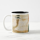 Ägyptischer Begräbnispapyrus Zweifarbige Tasse (Links)