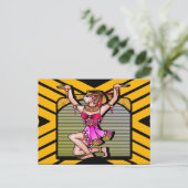 Ägyptischer Belly-Tänzer Postkarte (Stehend Vorderseite)