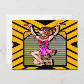 Ägyptischer Belly-Tänzer Postkarte (Vorne/Hinten)