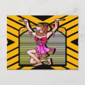 Ägyptischer Belly-Tänzer Postkarte (Vorderseite)