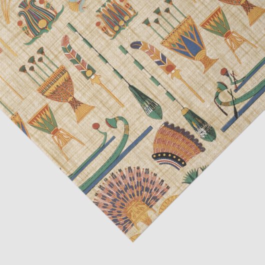 Ägyptischer Collage Papyrus Seidenpapier (Ausschnitt)