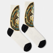 Ägyptischer Drachenzirkel Socken (Rechts)