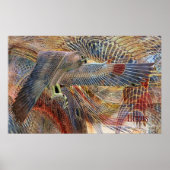 Ägyptischer Falcon Print Poster (Vorne)
