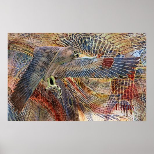 Ägyptischer Falcon Print Poster (Vorne)