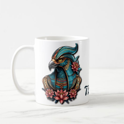Ägyptischer Falke, Gott. Kaffeetasse (Links)